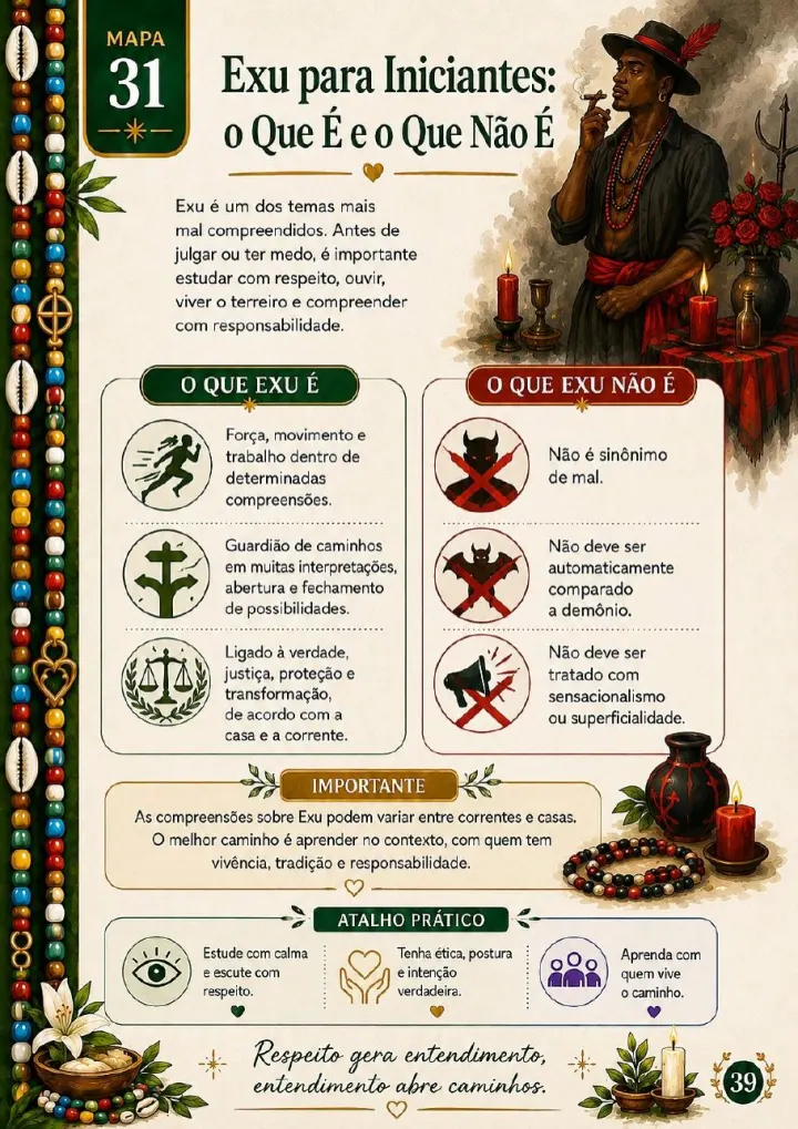 Página dos 37 Mapas Visuais para Começar na Umbanda