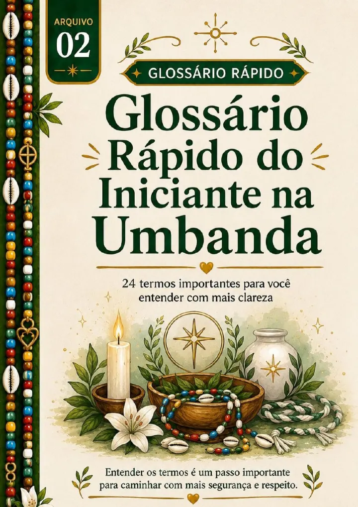Página do Glossário Rápido do Iniciante na Umbanda